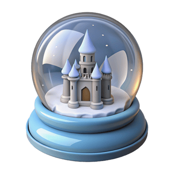 Snow Globe with Castle png