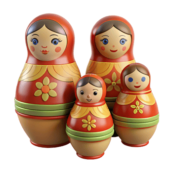 Russian Nesting Dolls A Colorful Tradition png