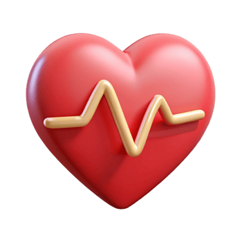3D Heartbeat Icon png