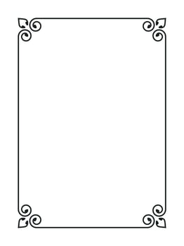 Decorative vintage elegant frames design element design vector
