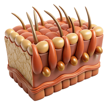 3D Illustration of a Cellular Structure png