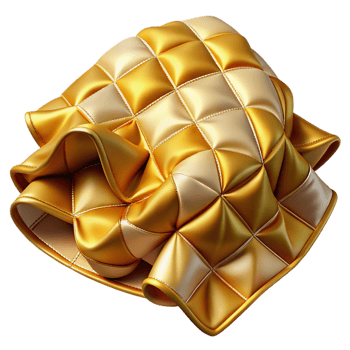 Gold Fabric Texture with Geometric Pattern png