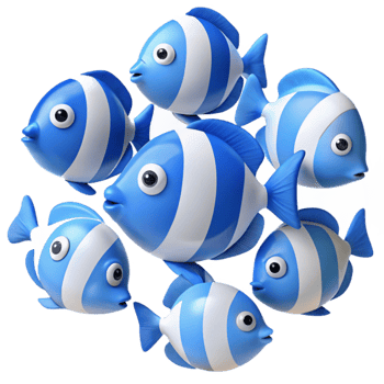 Cute Cartoon Fish Illustration png