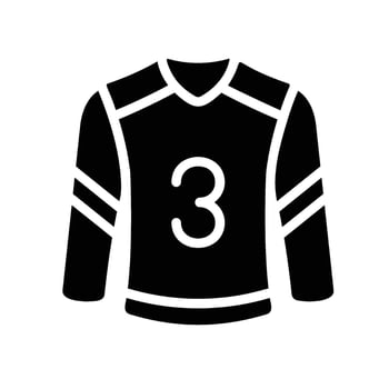 clothes Glyph Icon White Background vector