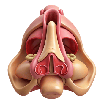 3D Illustration of the Nasal Cavity png