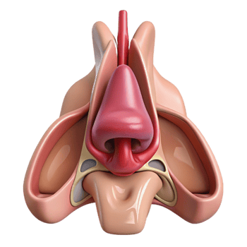 Human Nasal Cavity Anatomy Illustration png