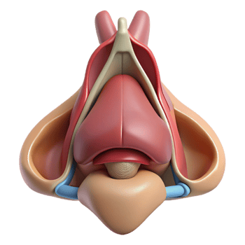 3D Illustration of the Human Throat Anatomy png