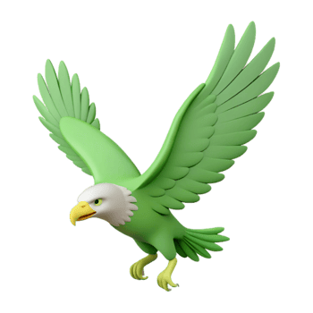 Green Eagle 3D Model png