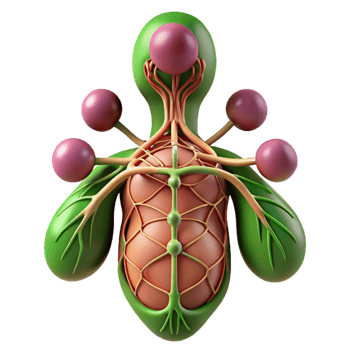 3D Render Abstract Organism Illustration png