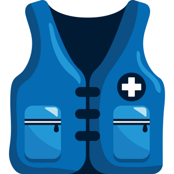 red cross day uniform vest png