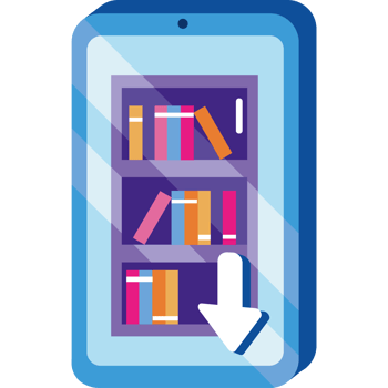 ebook library digital png