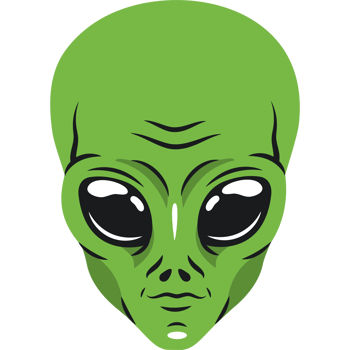 alien face design png