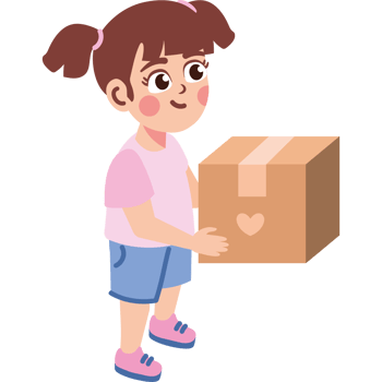 girl with donation box png