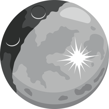 waxing gibbous moon phase png