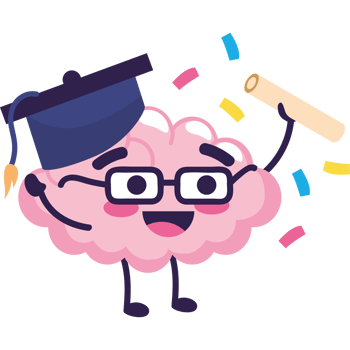graduate brain with diploma png