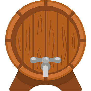 wooden barrel for beer drink png