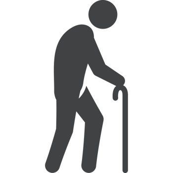 old man silhouette png