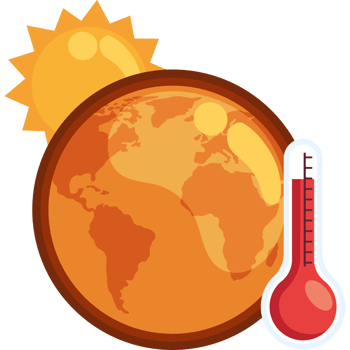 earth sun global warming png