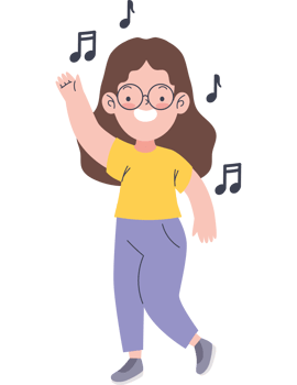 smiling girl dancing png
