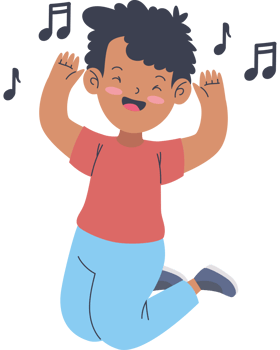 cartoon boy dancing png