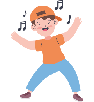 happy boy dancing png
