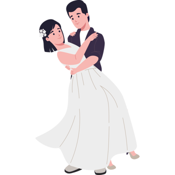 wedding bride and groom png