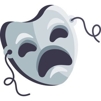 theater tragedy mask png
