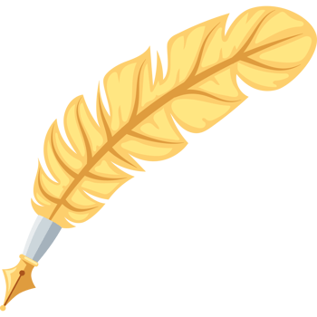 feather pen vintage png