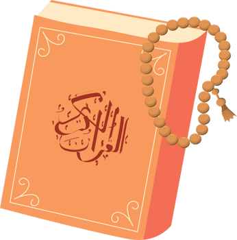 Holy Quran with Tasbih for Nuzulul Quran Night png
