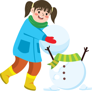 Childhood Magic in Snowy Christmas Scene png