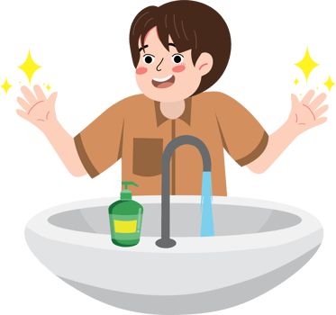 Clean Hands Routine for Young Children png