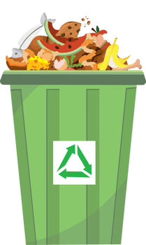 Recycling Bin for Waste Separation and Environmental Awareness png