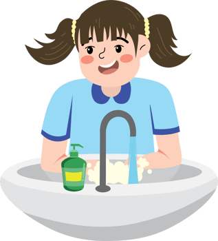 Daily Hand Washing Routine for Kids png