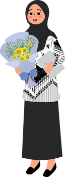 Heartwarming Moment as Teacher Gets a Bouquet png