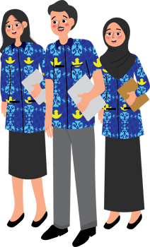 Male and Female Teachers in Matching Formal Uniform png