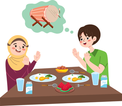 Muslim Children Having Iftar Together During Ramadan png