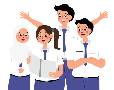 Junior High School Students Group png