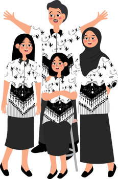 School Teachers in Formal Attire Celebrating Teachers Day png