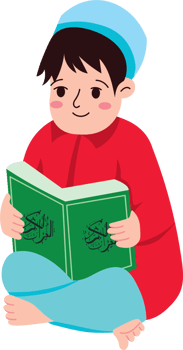 Islamic Male Reciting Holy Quran in Ramadan Night png