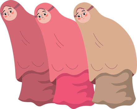 Peaceful Night Tarawih Prayer with Muslim Women Gathering, Ruku png