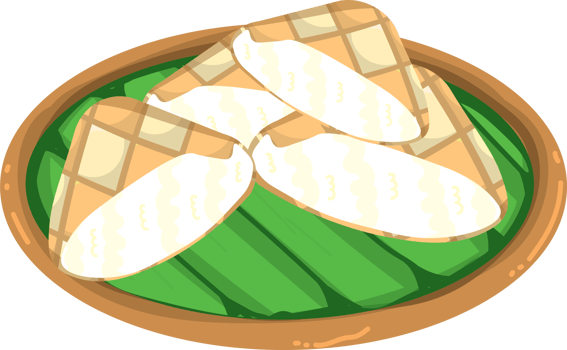 Ketupat on Display for Holiday Celebration png