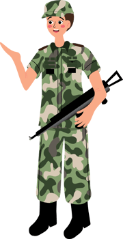 Indonesian Military Honor and Duty Illustration png