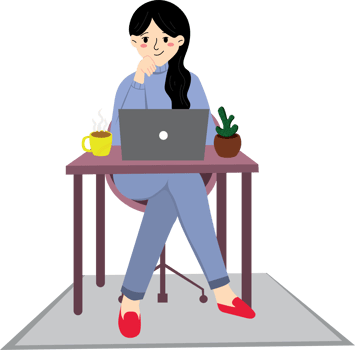 Remote Job with Data Visualization and Laptop Work png