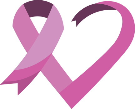 Cancer awareness ribbon for health support png