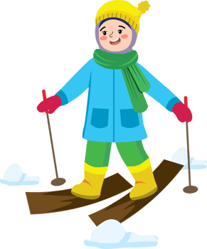 Hijab girl enjoying winter holiday playing in the snow and skiing png