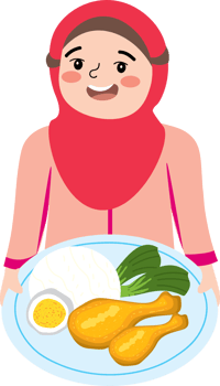 Cute girl having toast and milk at breakfast time png
