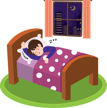 Young boy in deep sleep resting on cozy pillow png