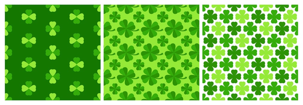 Hand-Drawn Cartoon Style Seamless Pattern for Saint Patrick's Day Celebrations vector