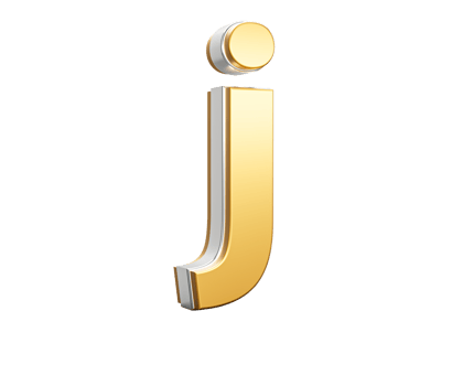 Shiny Golden Small Letter j Gleams With Its Sleek Modern Design With Sharp Edges 3D Illustration png