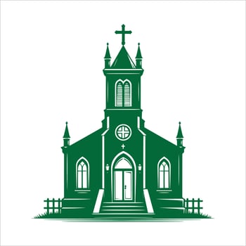 Christian Church icon vector